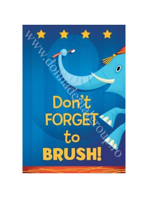 Poster Don't FORGET to BRUSH!